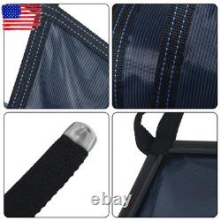 Inground Swimming Pool 18' × 34' Rectangle Safety Pool Covers Blue Mesh