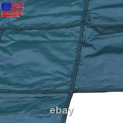 Inground Swimming Pool 18×34ft Rectangle Safety Cover Green Mesh WithCenter Step