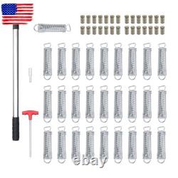 Inground Swimming Pool 18×34ft Rectangle Safety Cover Green Mesh WithCenter Step