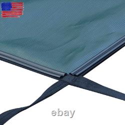 Inground Swimming Pool 18×34ft Rectangle Safety Pool Cover Green Mesh For 16×32