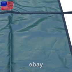 Inground Swimming Pool 18×34ft Rectangle Safety Pool Cover Green Mesh For 16×32