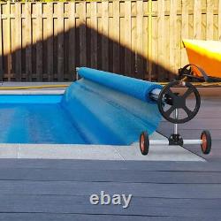 Inground Swimming Pool Co. Aluminum Solar Cover Reel 18 ft Pool Cover Reel