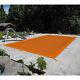 Inground Swimming Pool Cover Rectangle Winter Pool Cover Safe Heavy Duty Orange