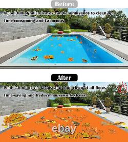 Inground Swimming Pool Cover Rectangle Winter Pool Cover Safe Heavy Duty Orange