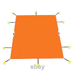 Inground Swimming Pool Cover Rectangle Winter Pool Cover Safe Heavy Duty Orange