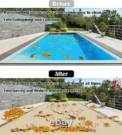 Inground Swimming Pool Cover Rectangle Winter Pool Cover Safety Heavy Duty Beige