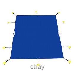 Inground Swimming Pool Cover Rectangle Winter Pool Cover Safety Heavy Duty Blue