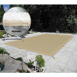 Inground Swimming Pool Cover Rectangle Winter Pool Cover Safety Heavy Duty Sand