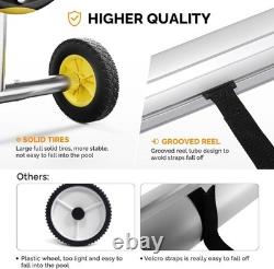 Inground Swimming Pool Cover Reel Easy Maneuverability//