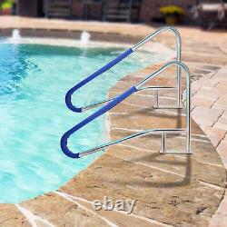 Inground Swimming Pool Handrail 304 Stainless Steel Pool Ladder Stair Hand Rail