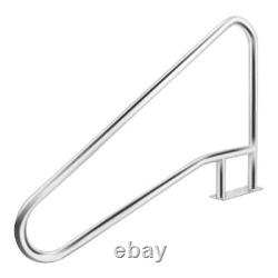 Inground Swimming Pool Handrail 304 Stainless Steel Pool Ladder Stair Hand Rail