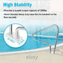 Inground Swimming Pool Handrail Rustproof Stainless Steel Stair Hand Rail US