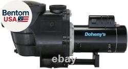 Inground Swimming Pool Pro Pump 1.5 HP, 115V/230V, 97 GPM Self-Priming, Heav