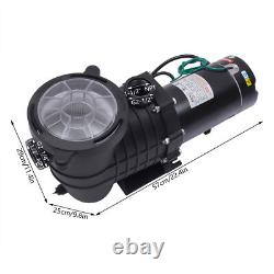 Inground Swimming Pool Pump Motor 110-120v Filter Pump 1.5hp 6000gph With Strainer