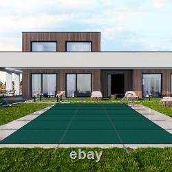 Inground Swimming Pool Safety Cover 16' x 32' Rectangle Hardware Included