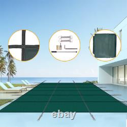 Inground Swimming Pool Safety Cover 16' x 32' Rectangle Hardware Included