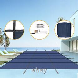 Inground Swimming Pool Safety Cover 16' x 32' Rectangle withHardware High Strength
