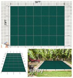 Inground Swimming Pool Safety Cover 18' x 36' Rectangle Hardware Included