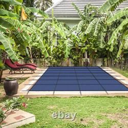 Inground Swimming Pool Safety Cover 18' x 36' Rectangle withHardware High Strength