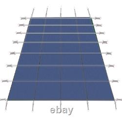 Inground Swimming Pool Safety Cover 18' x 36' Rectangle withHardware High Strength