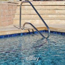 Inter-Fab 5 Bend Deck To Deck Mounted Stair Rail For Inground Swimming Pool