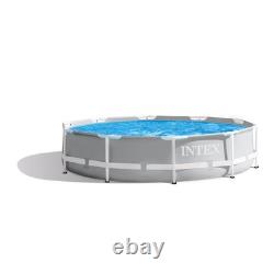 Intex 10'x30 Round Above Ground Swimming Pool & 10' Round Swimming Pool Cover