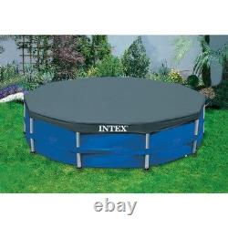 Intex 10'x30 Round Above Ground Swimming Pool & 10' Round Swimming Pool Cover