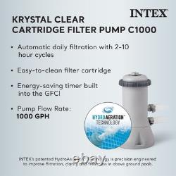 Intex 14ftx42in Prism Frame Above Ground Swimming Pool Set withFilter (For Parts)