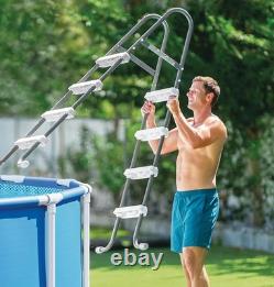 Intex 15ft X 48in Metal Frame Above Ground Swimming Pool Set with 1000GPH Filter