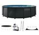 Intex 16ft X 48in Ultra Xtr Above Ground Swimming Pool Set With Sand Filter Pump