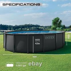 Intex 16ft X 48in Ultra XTR Above Ground Swimming Pool Set with Sand Filter Pump