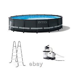 Intex 16ftx48in Ultra XTR Frame Above Ground Swimming Pool Set with Pump (Used)