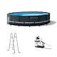 Intex 16ftx48in Ultra Xtr Frame Above Ground Swimming Pool Set With Pump (used)