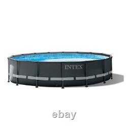 Intex 16ftx48in Ultra XTR Frame Above Ground Swimming Pool Set with Pump (Used)