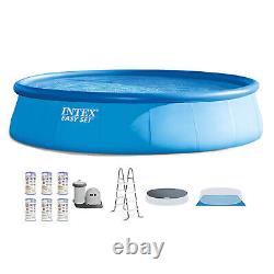 Intex 18' x 48 Inflatable Above Ground Pool Set with Filter Cartridges (6 Pack)