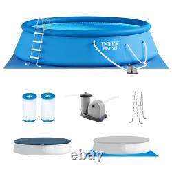 Intex 18' x 48 Inflatable Round Above Ground Swimming Pool Set (Open Box)