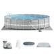 Intex 20ft X 52in Prism Frame Above Ground Swimming Pool Set With Filter Pump