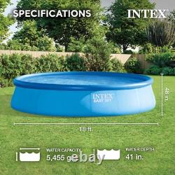 Intex 26175EH 18' x 48 Inflatable Round Outdoor Above Ground Swimming Pool Set