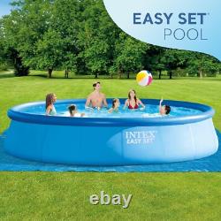 Intex 26175EH 18' x 48 Inflatable Round Outdoor Above Ground Swimming Pool Set