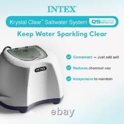 Intex 26667EG Krystal Clear Saltwater System 7000Gal Above Ground Swimming Pool
