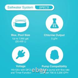 Intex 26667EG Krystal Clear Saltwater System 7000Gal Above Ground Swimming Pool