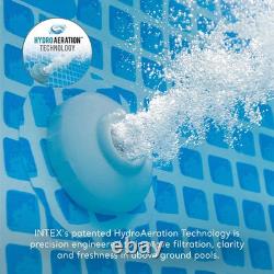 Intex 26667EG Krystal Clear Saltwater System 7000Gal Above Ground Swimming Pool