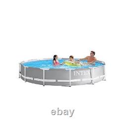 Intex 26711EH 12ft x 30in Frame Above Ground Swimming Pool Set & Robot Vacuum