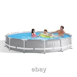 Intex 26711EH 12ft x 30in Prism Frame Above Ground Swimming Pool with Pump