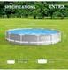Intex 26711eh Prism Frame Premium Above Ground Swimming Pool Set 12ft X 30in