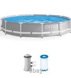Intex 26711EH Prism Frame Premium Above Ground Swimming Pool Set 12ft x 30in