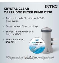 Intex 26711EH Prism Frame Premium Above Ground Swimming Pool Set 12ft x 30in