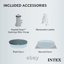 Intex 26723EH Prism Frame Premium Above Ground Swimming Pool Set 15ft x 42in