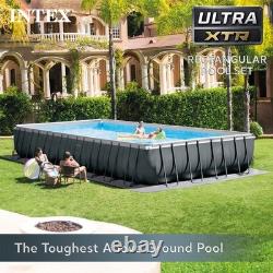 Intex 32' x 16' x 52 Rectangular Ultra XTR Frame Above Ground Swimming Pool Set