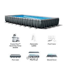 Intex 32' x 16' x 52 Rectangular Ultra XTR Frame Above Ground Swimming Pool Set
